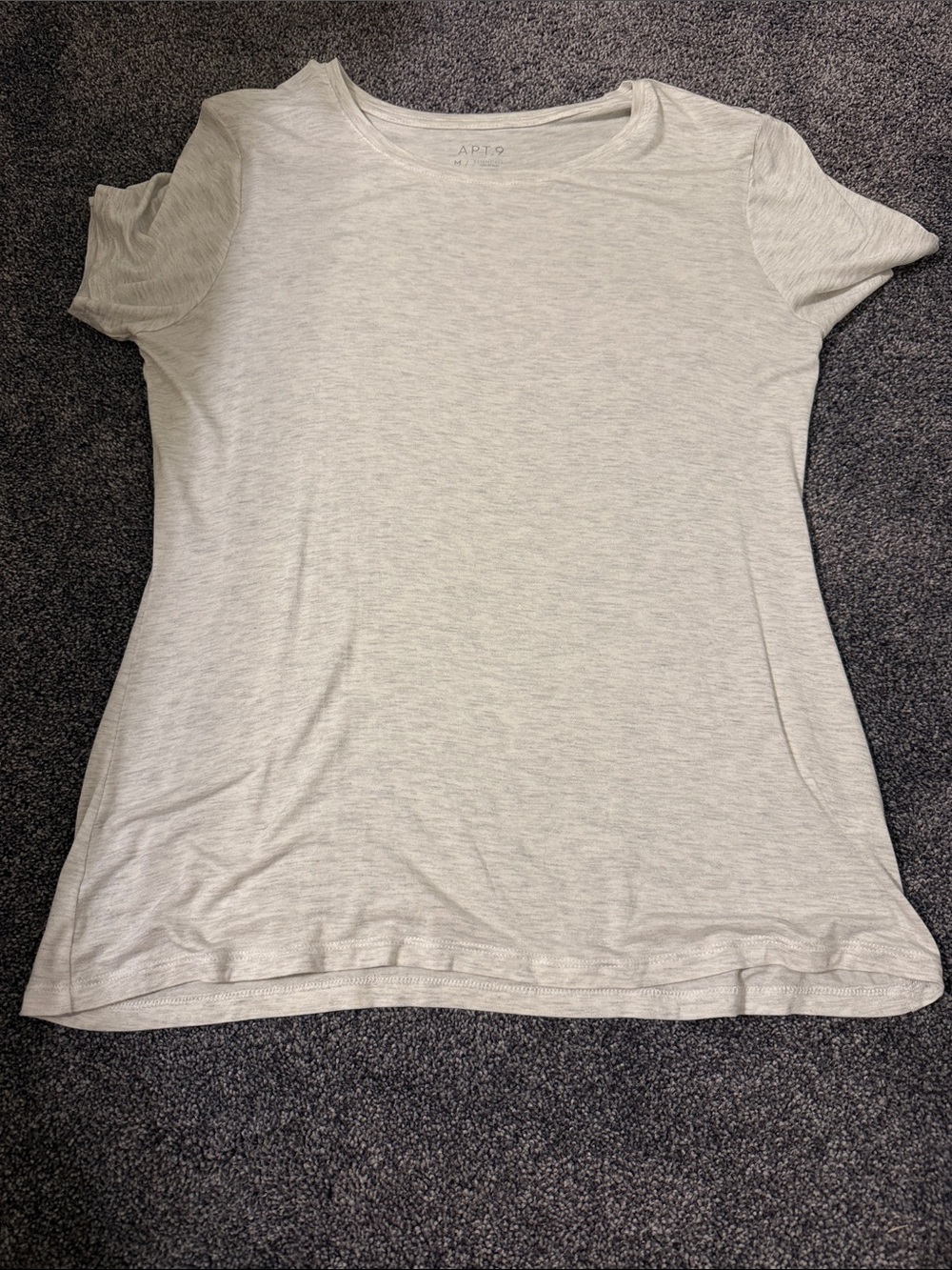 Apt. 9 Heather Gray Short Sleeve Crewneck Tee